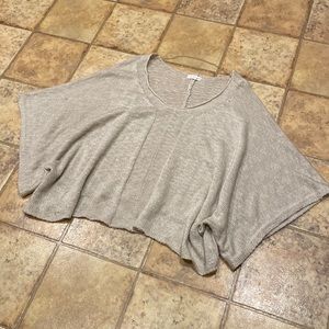 Lightweight sweater poncho